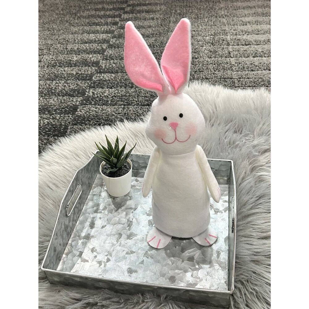 Easter Bunny‎ Door Greeter Plush 14” Tiered Tray Farmhouse Decoration
